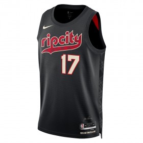 Maillot Basket Homme Portland Trail Blazers Shaedon Sharpe 2023-24 Nike City Edition Noir Swingman